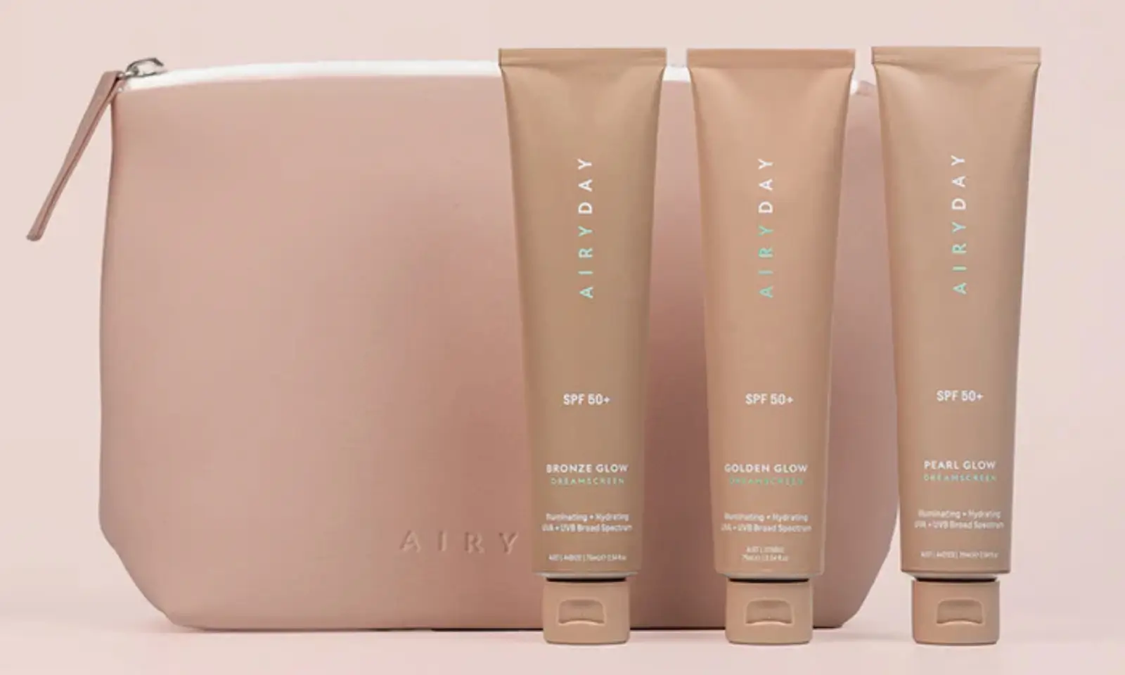 Tinted sunscreen products shown for melasma management support